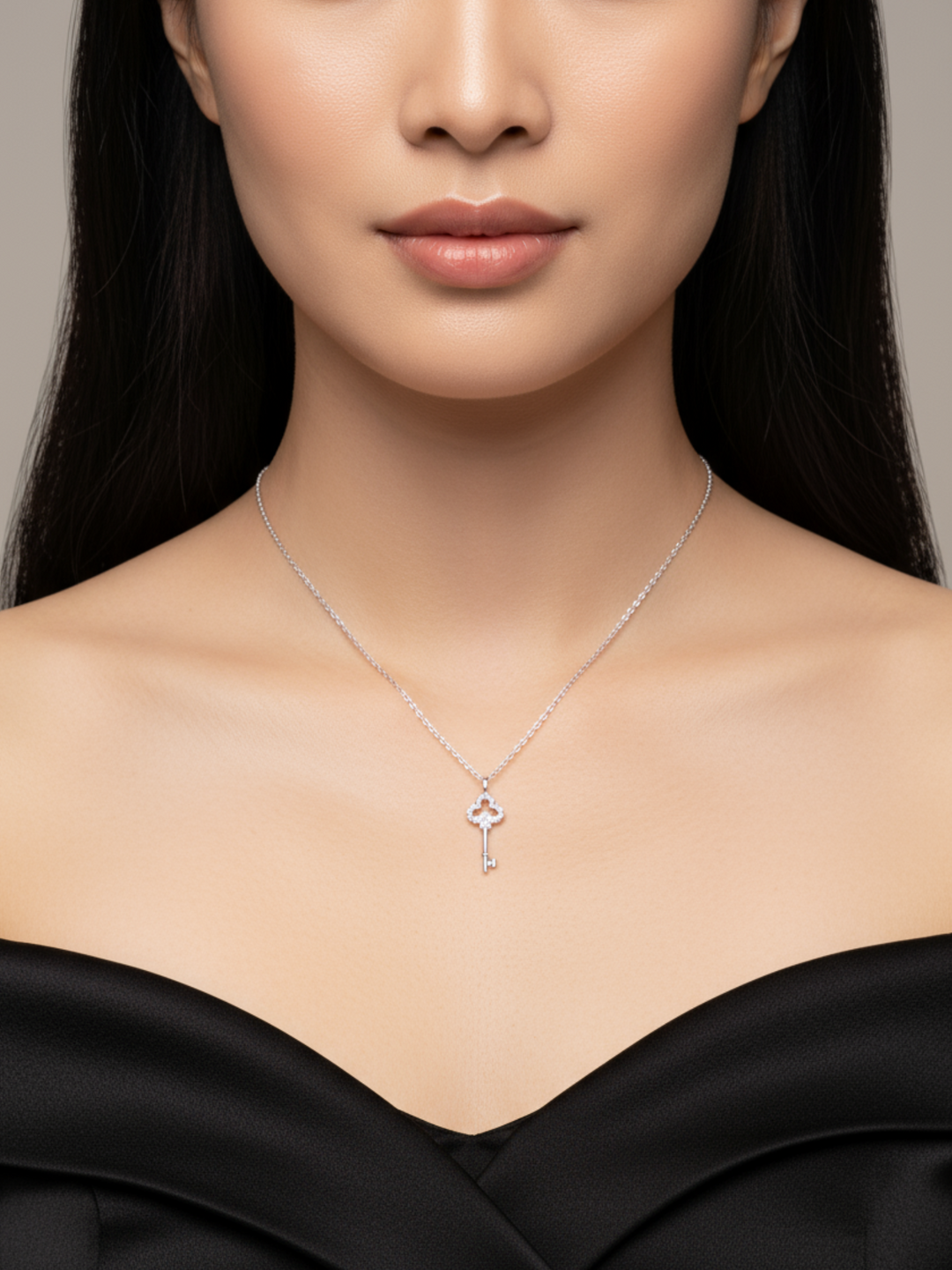 Faye Lucky Key Necklace