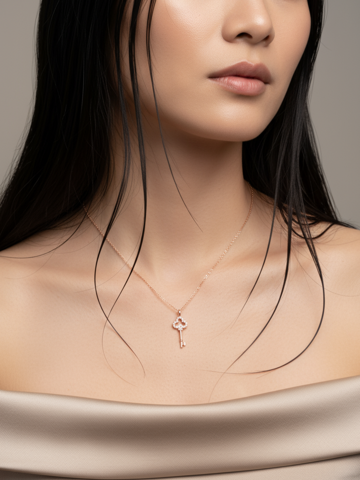 Faye Lucky Key Necklace
