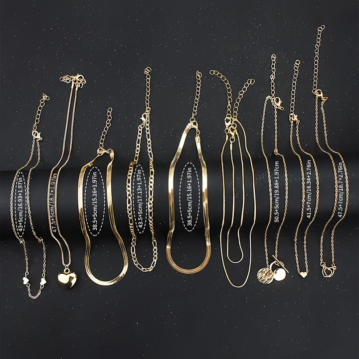 10pcs Luxury Necklace Set