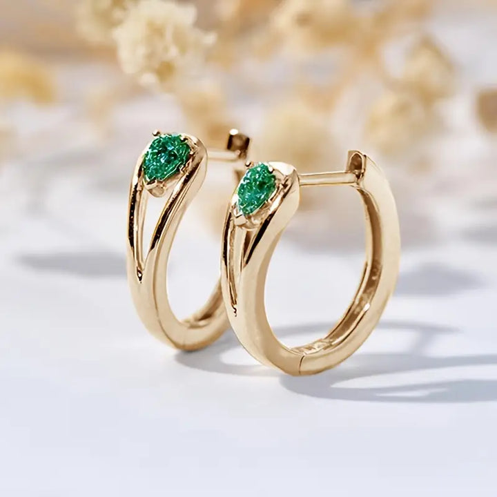 Anna | Earrings | Emerald