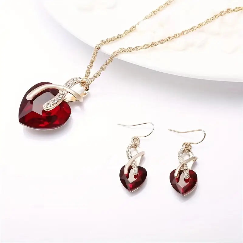Birte | Jewelry Set | Ruby