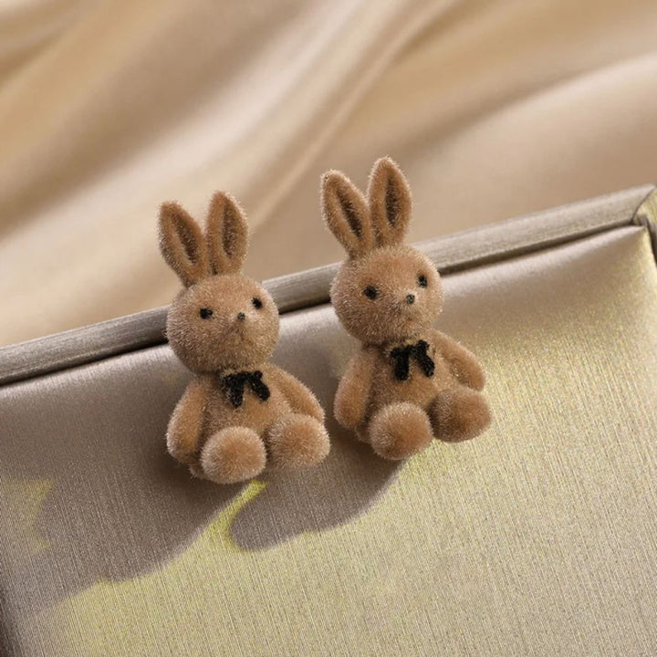 CUTE ANIMAL PLUSH EARRINGS (PAIR)