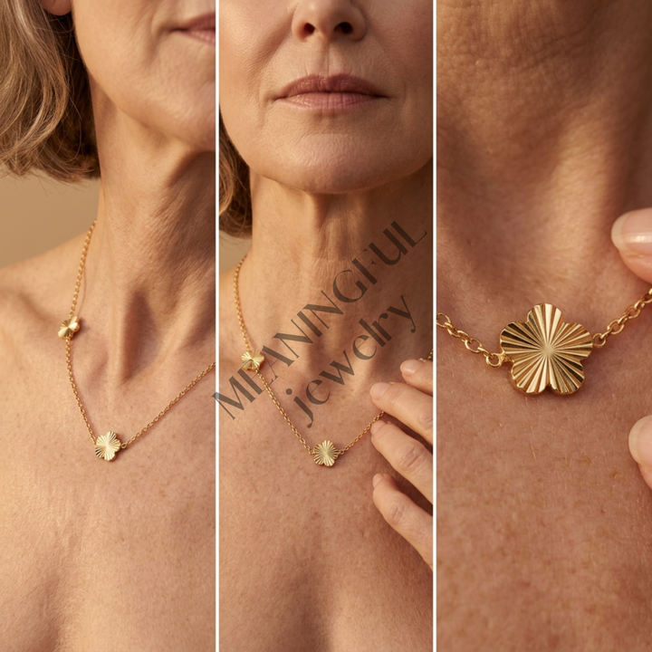 Floral Power Gold Necklace