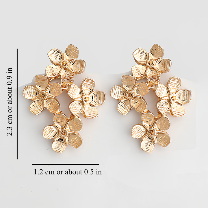 FORGET-ME-NOT FLORAL STUDS (PAIR)