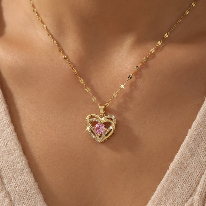 Blush Heart Elegance Necklace