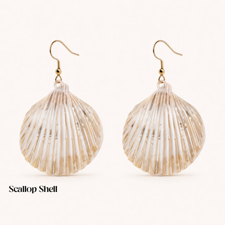 SEASHELL EARRINGS (PAIR)