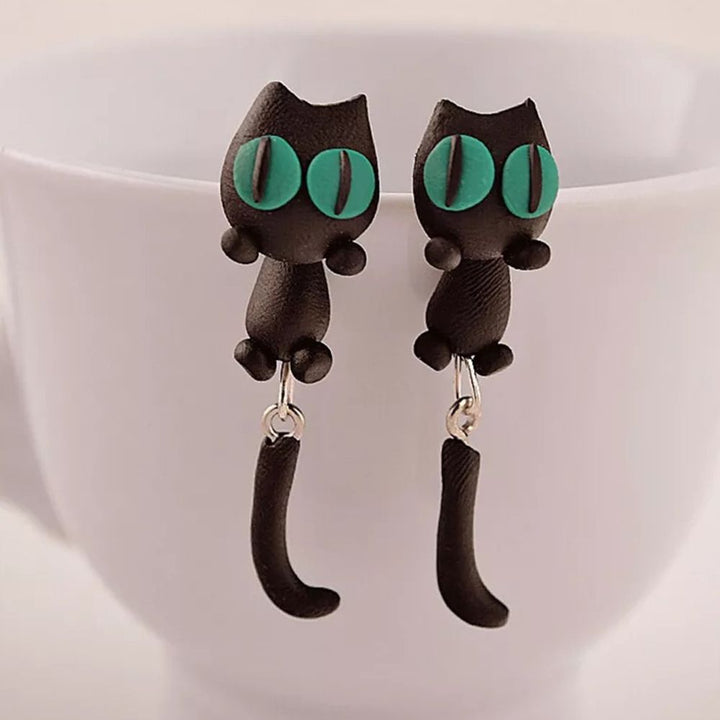 HANDMADE CAT EARRINGS (PAIR)
