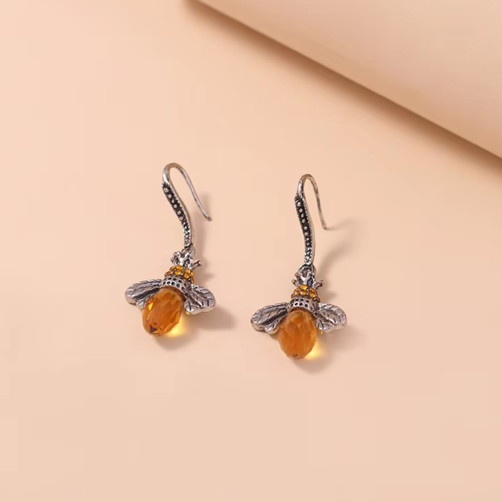 GOLDEN BEE HARMONY EARRINGS (PAIR)