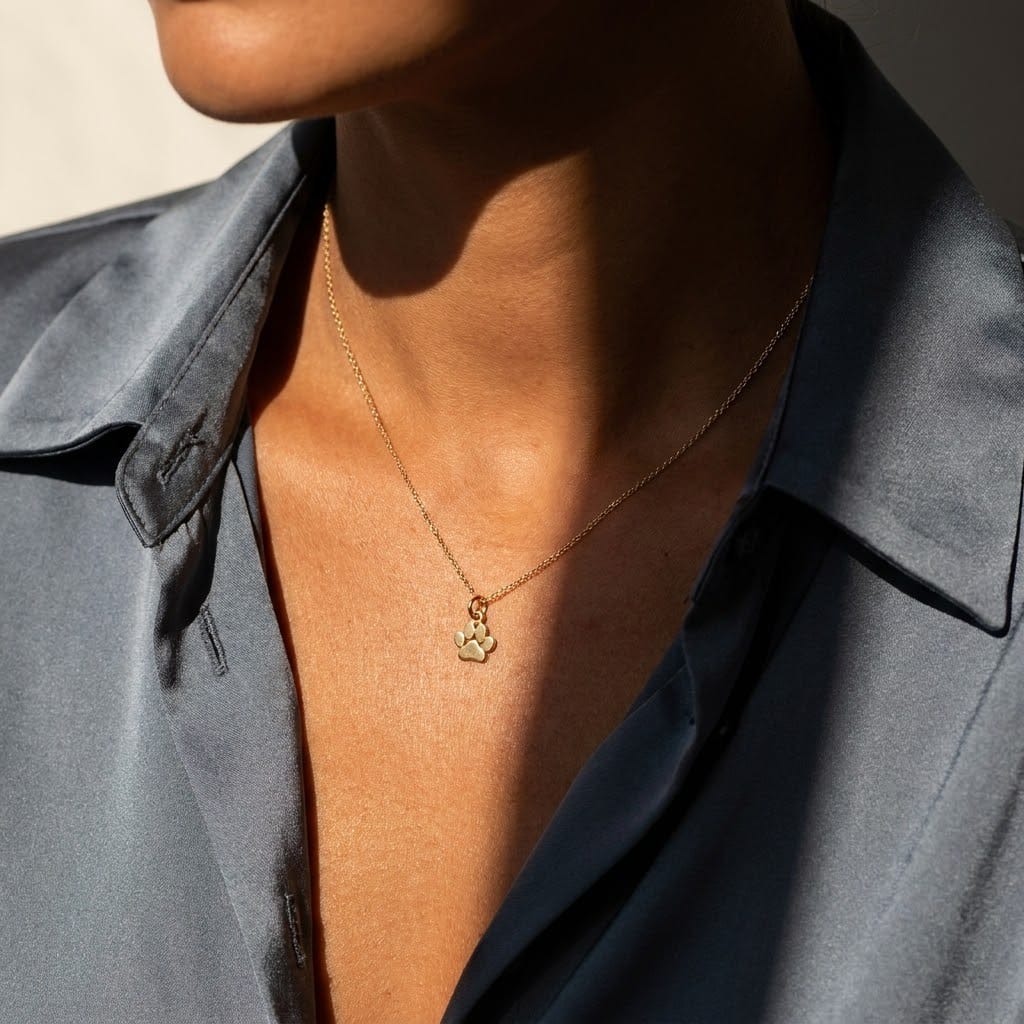 Silver Paw Necklace