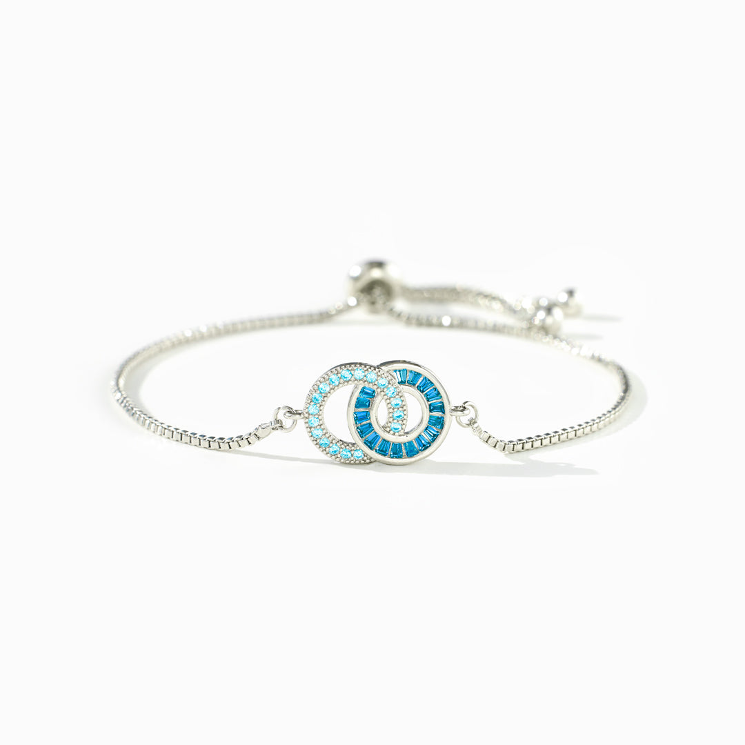 Mother & Daughter Linking Circles Bracelet