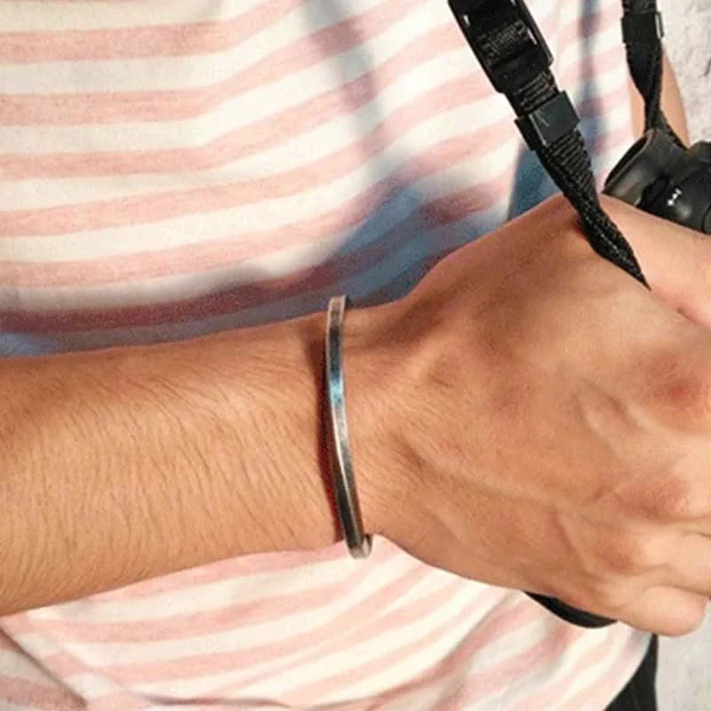 Spiral Twist Open Bracelet