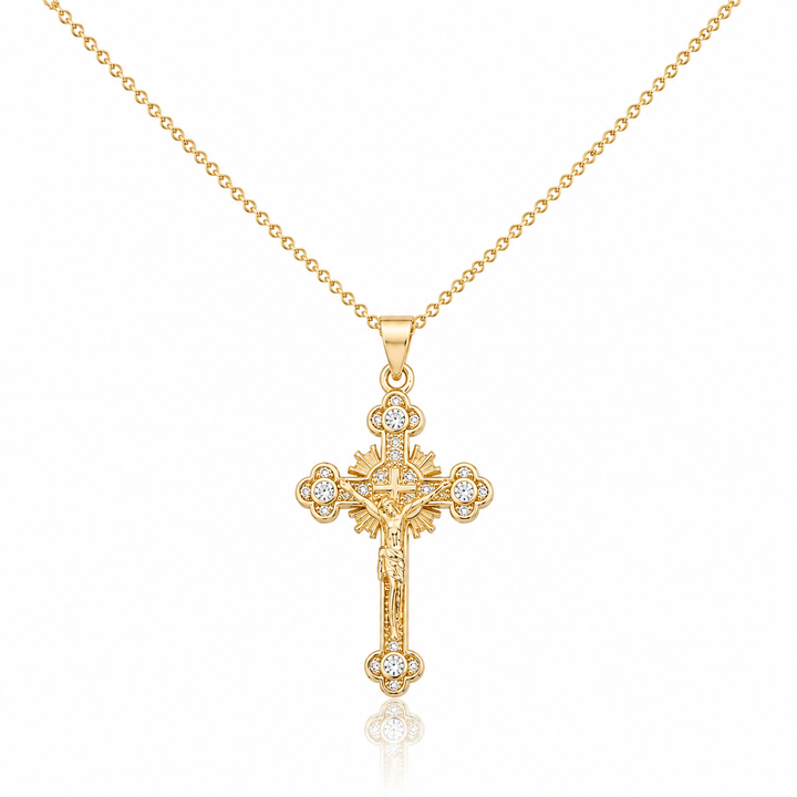 Radiant Cross Necklace