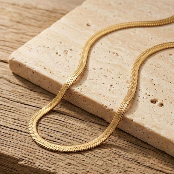 Sarya Snake Chain Gold Necklace