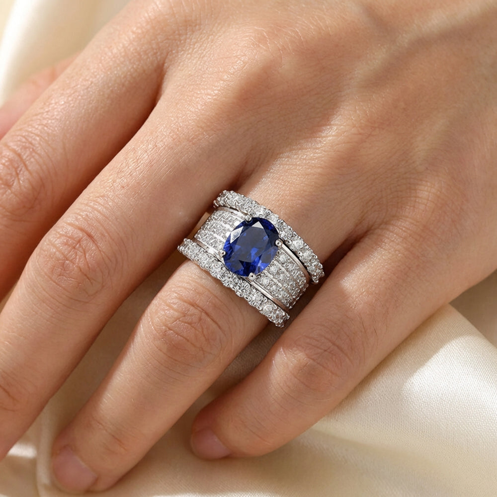 Sapphire Crown Luxe Ring