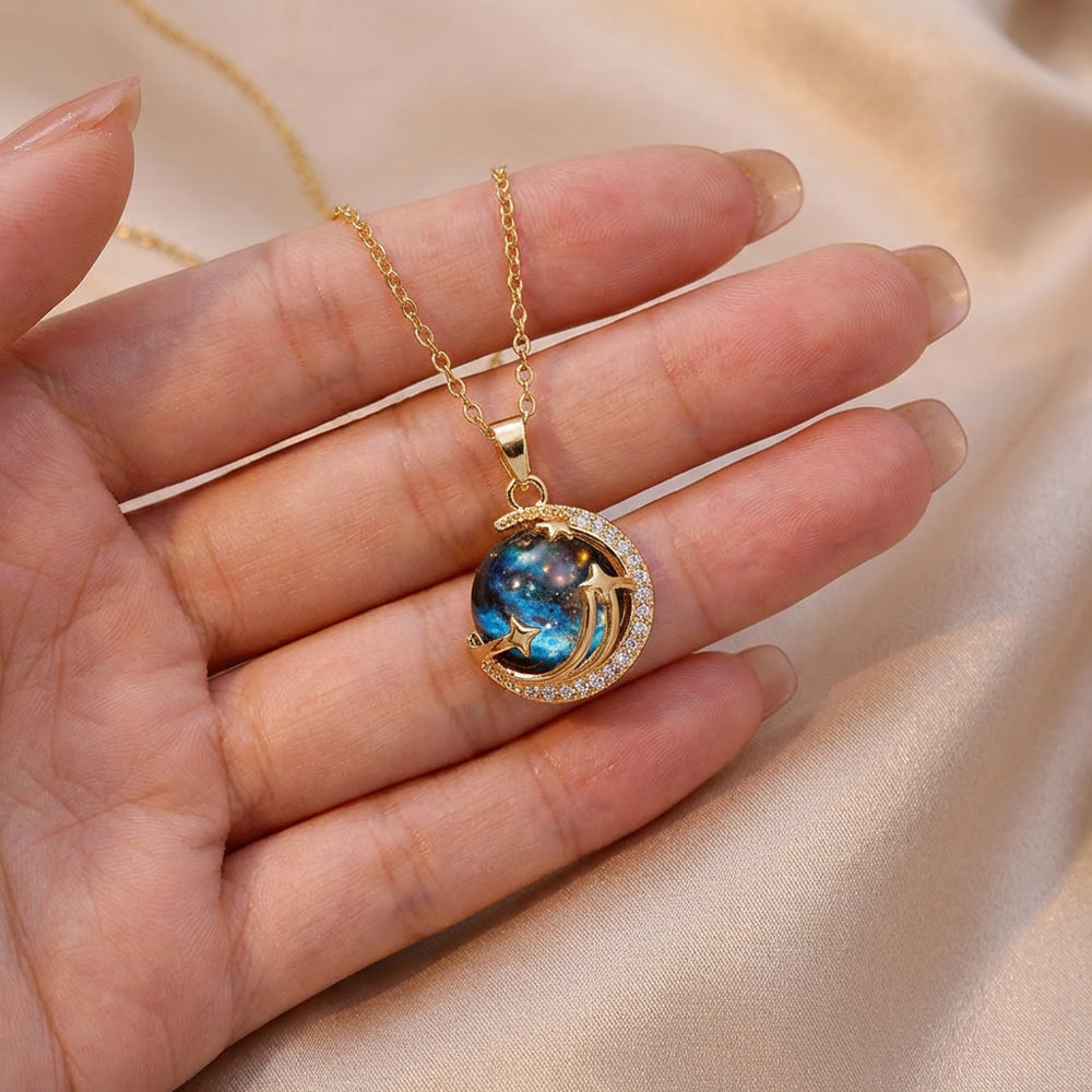 Cosmic Love Crystal Necklace
