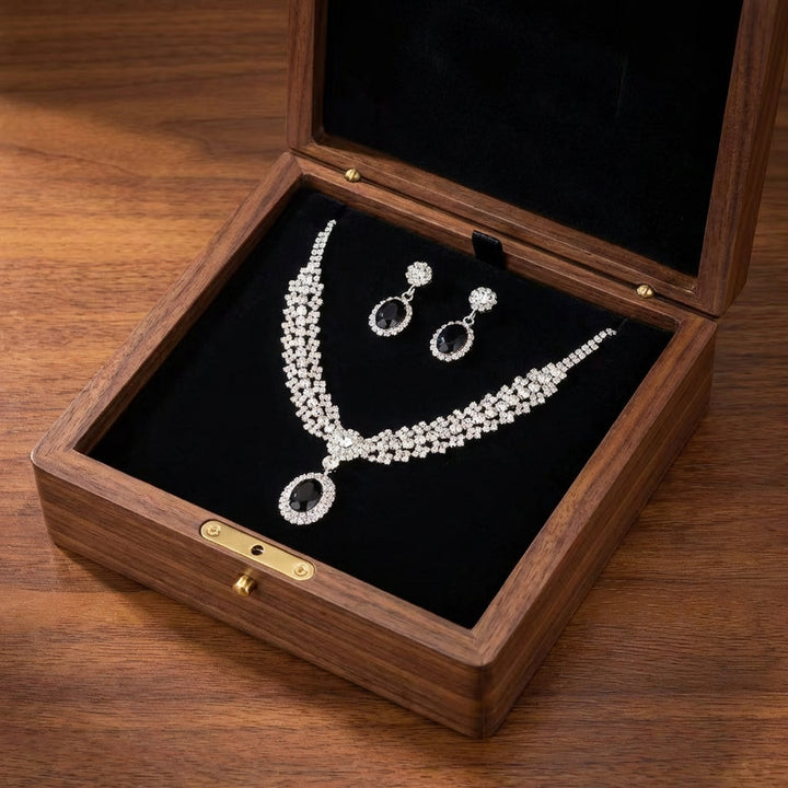 Midnight Royale Crystal Jewelry Set
