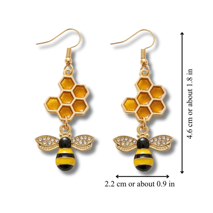 HONEYCOMB EARRINGS (PAIR)