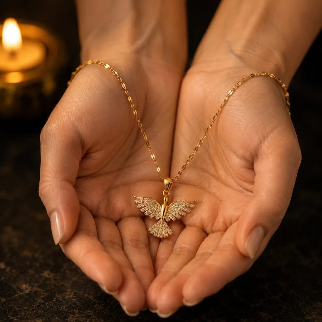 Cross & Crown Necklace – Elegance and Purpose
