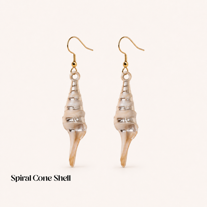 SEASHELL EARRINGS (PAIR)