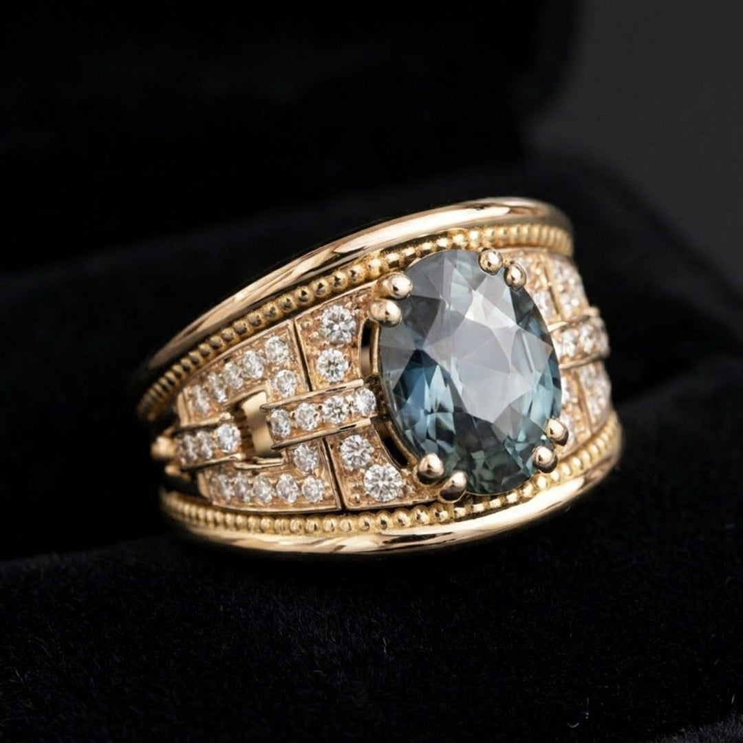 Midnight Sapphire Royale Ring