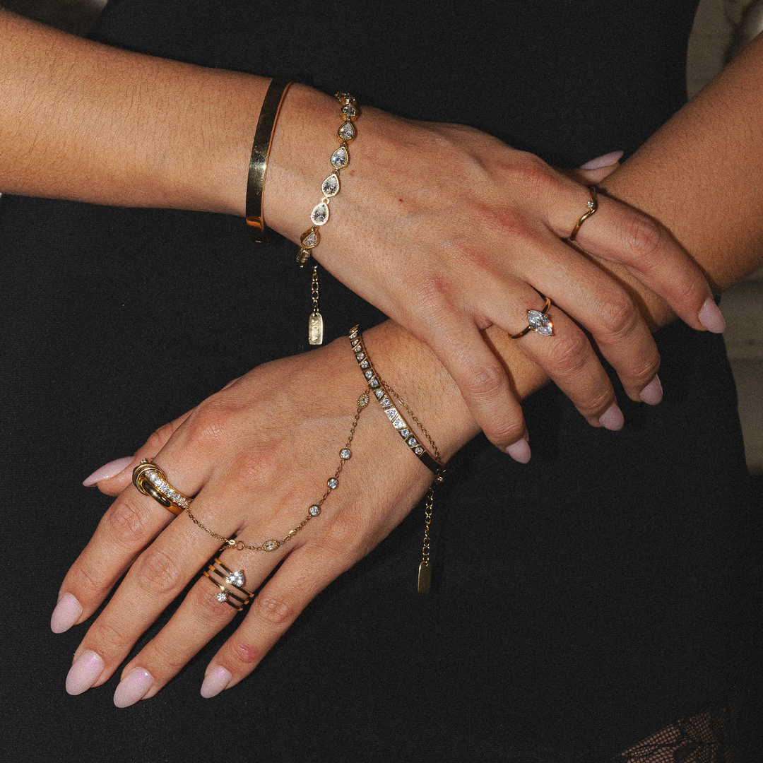 Chloe | Elegant Double Row Ring