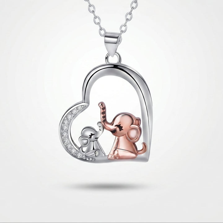 Motherly Love Elephant Necklace