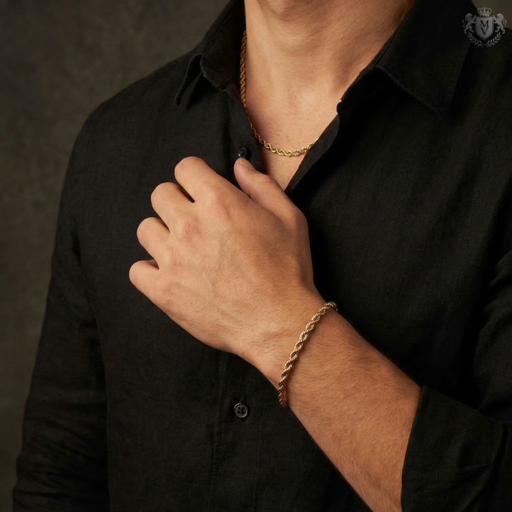 Rope Bracelet (Gold) 5mm