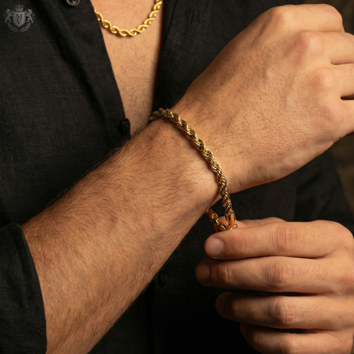 Rope Bracelet (Gold) 5mm