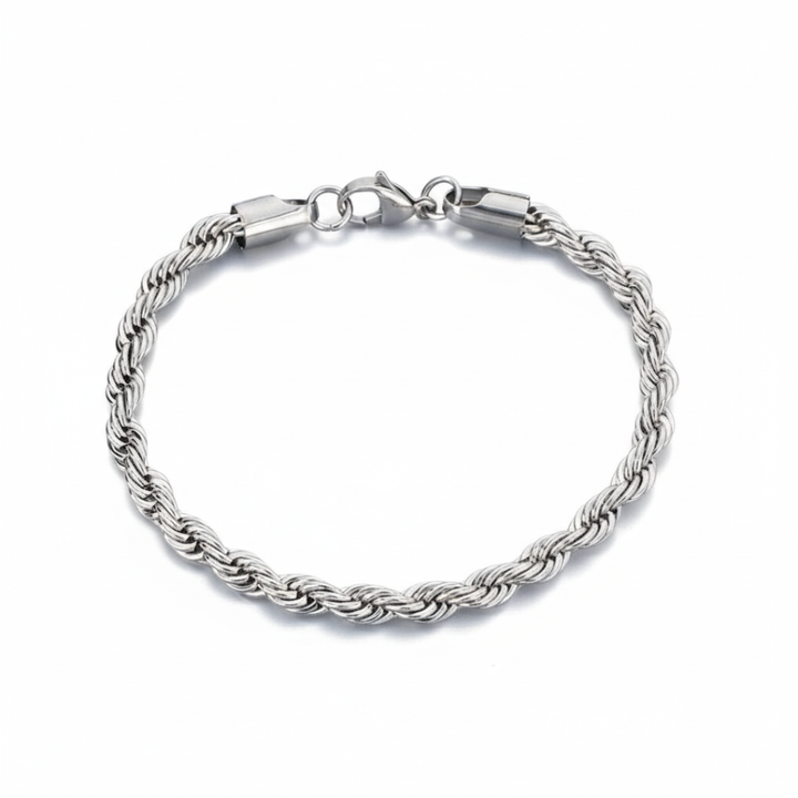 Rope Bracelet (Silver) 5mm
