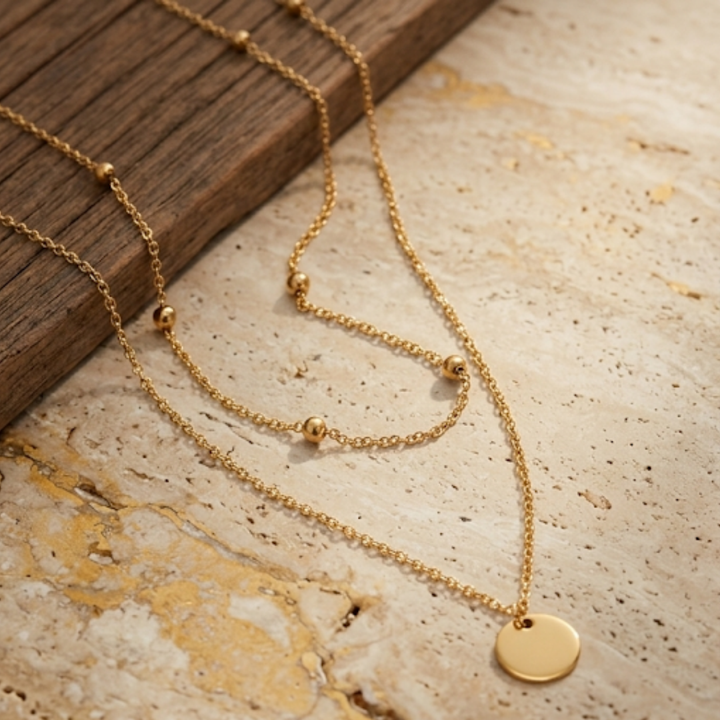 Layered Disc Necklace