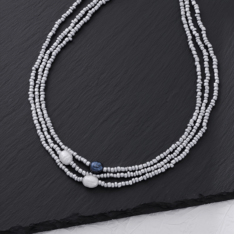 3-Piece Vintage Necklace with Pearls