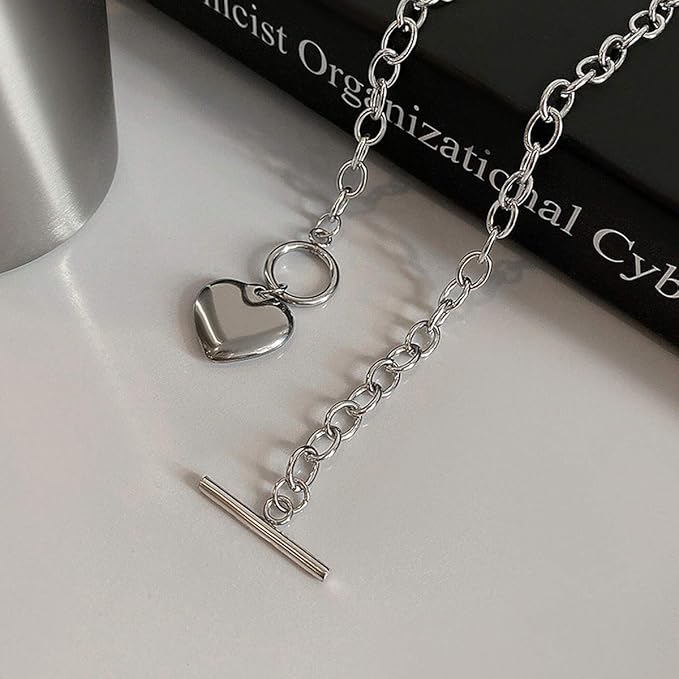 Sterling Silver Bubble Heart Necklace