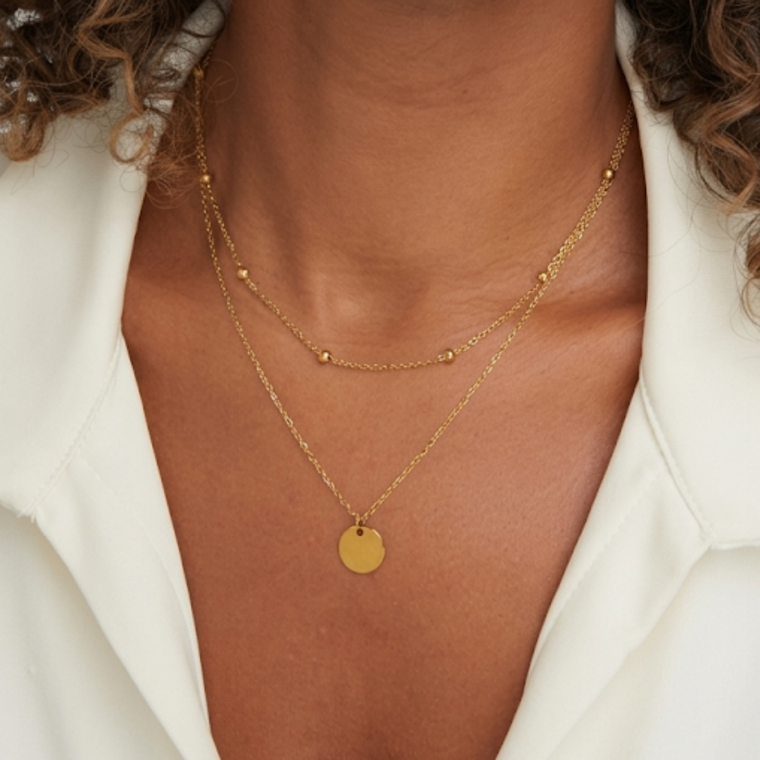 Layered Disc Necklace