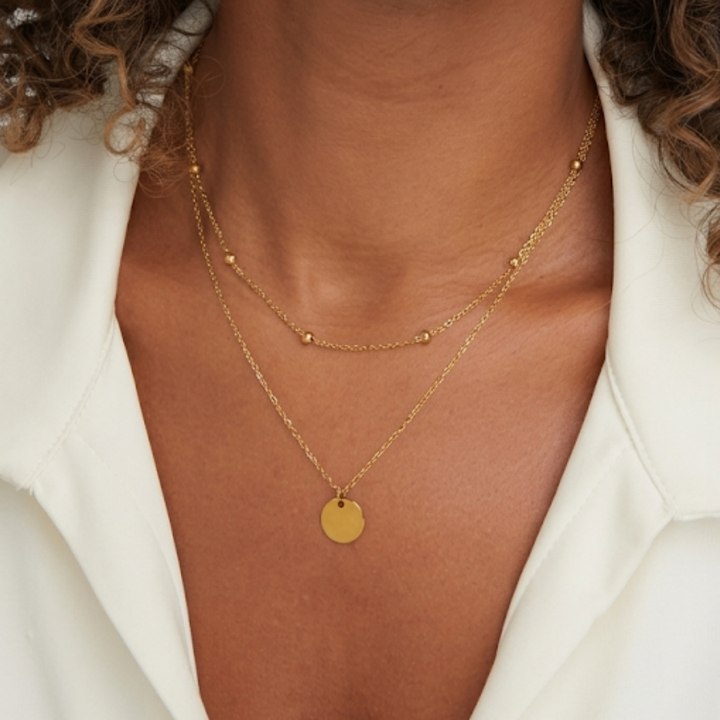 Layered Disc Necklace