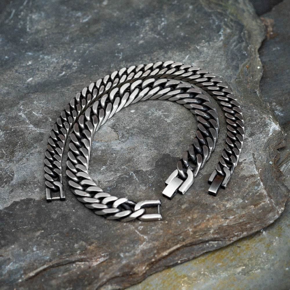 Thick Chain Dragon Weave Cuban Bracelet