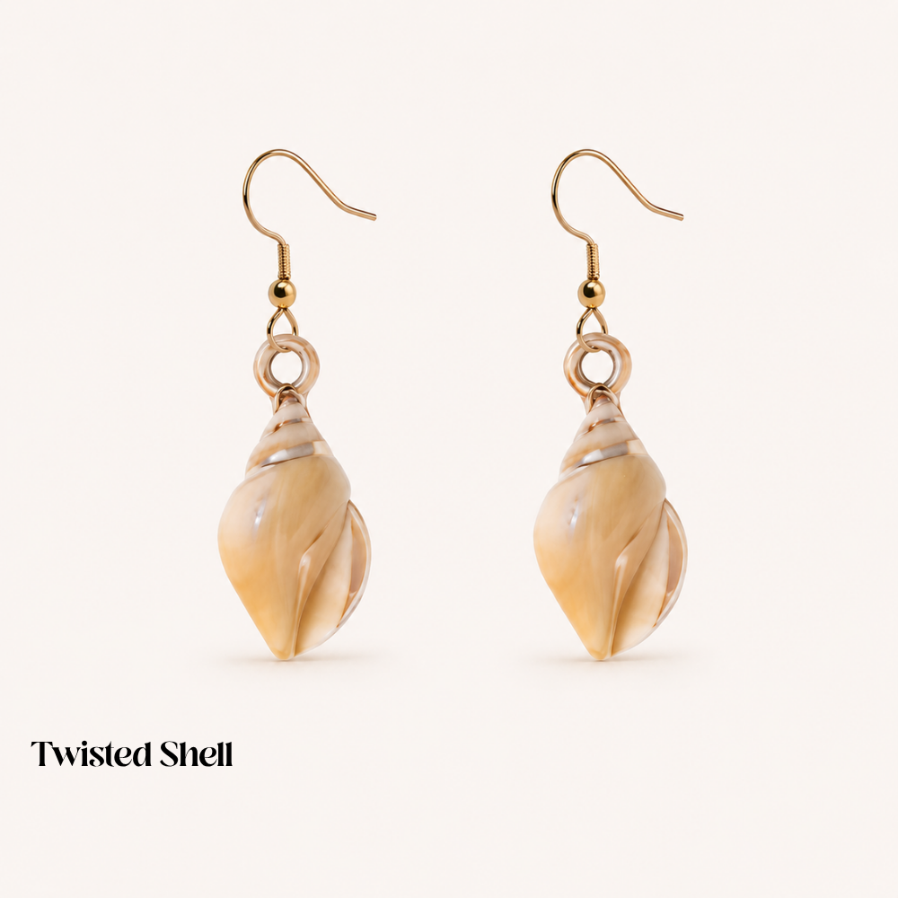 SEASHELL EARRINGS (PAIR)