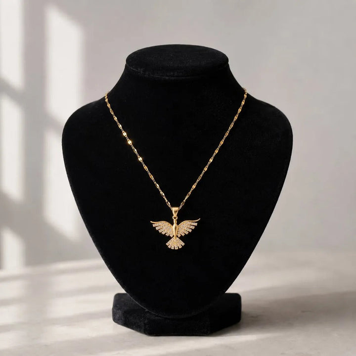Cross & Crown Necklace – Elegance and Purpose