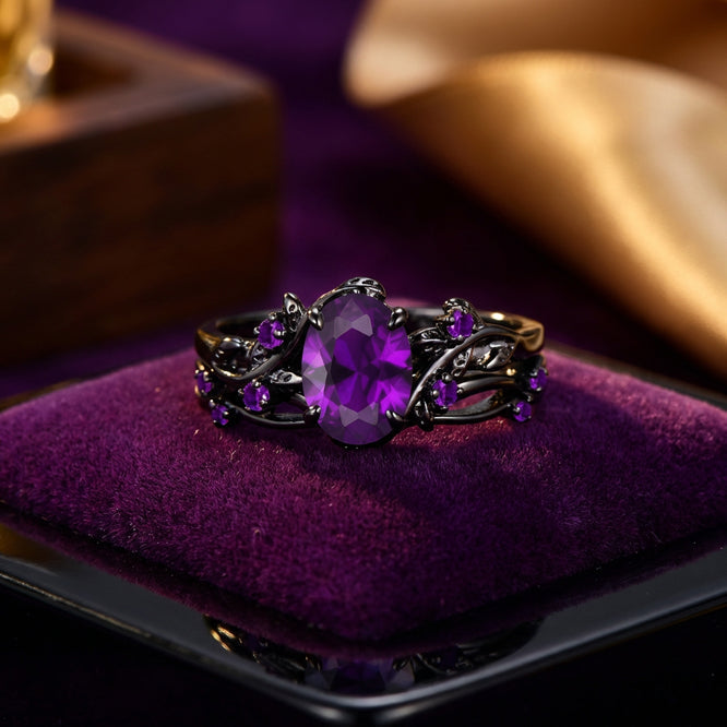 Enchanted Vine Crystal Ring