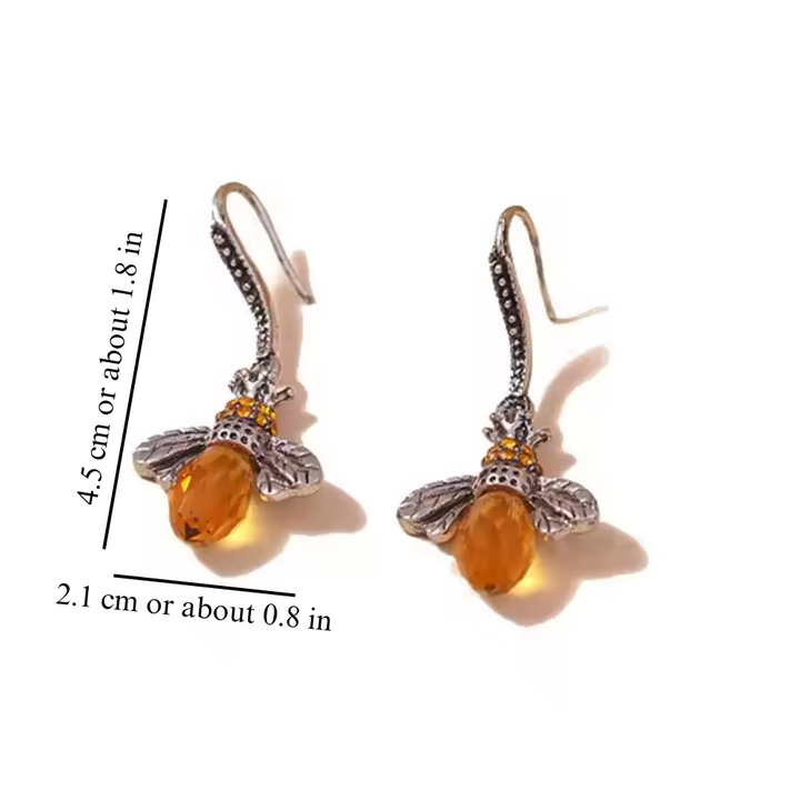 GOLDEN BEE HARMONY EARRINGS (PAIR)