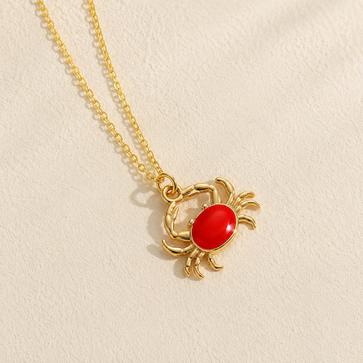 EMERALD CRAB NECKLACE
