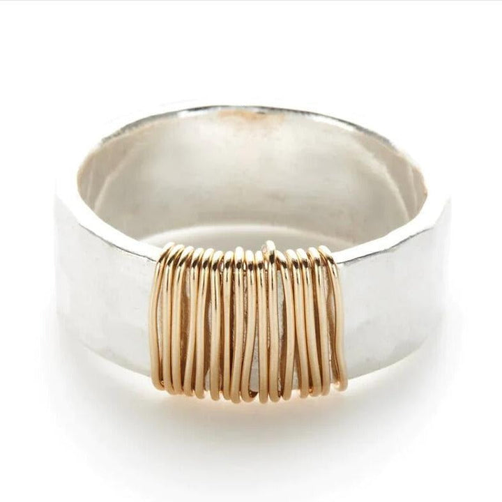 HANDMADE SILVER & COIL RING