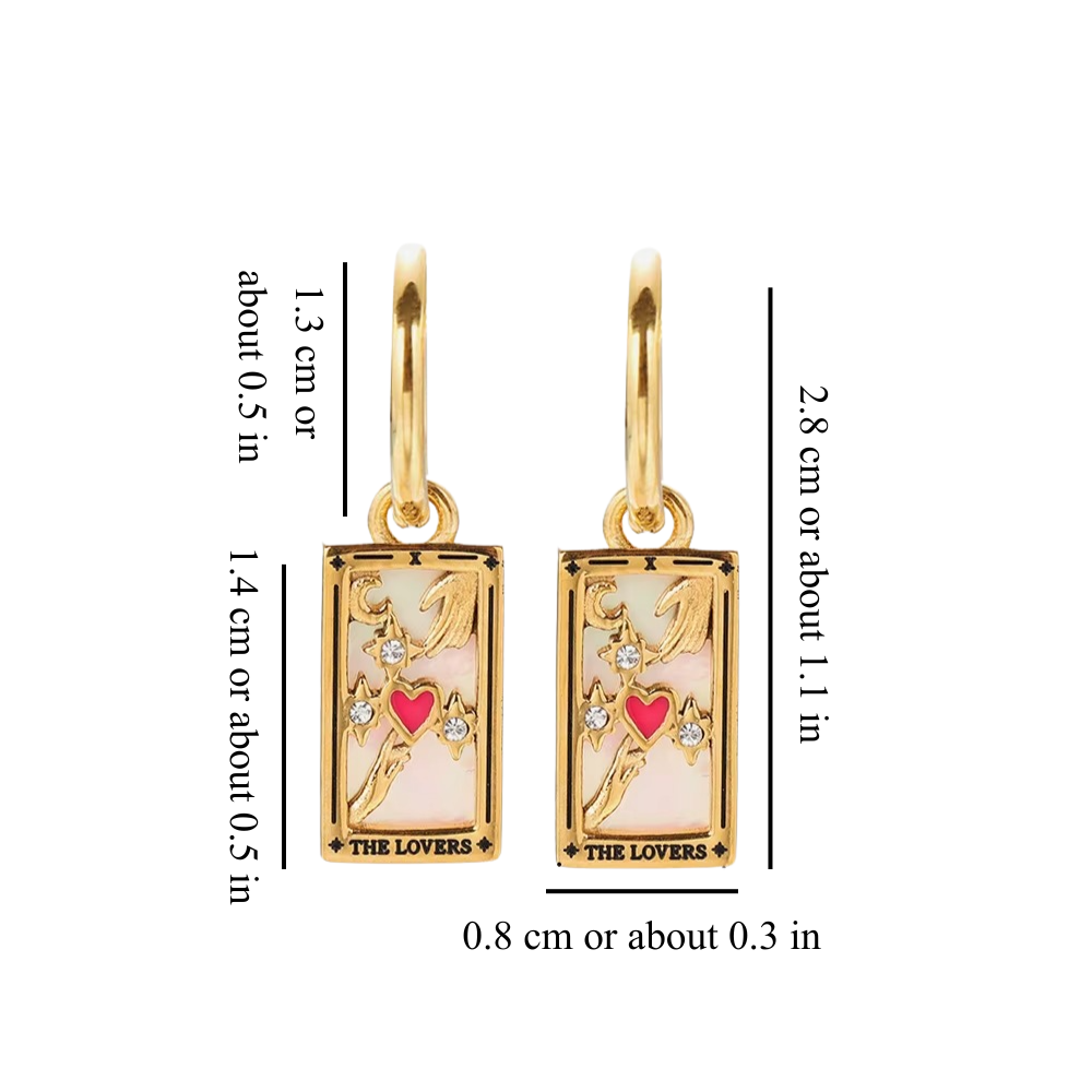 TAROT CARD EARRINGS (PAIR)