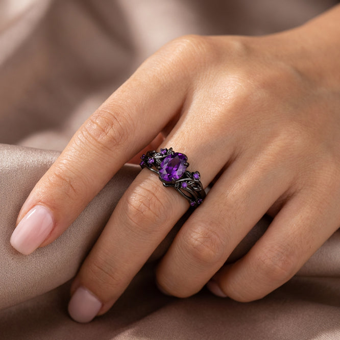 Enchanted Vine Crystal Ring