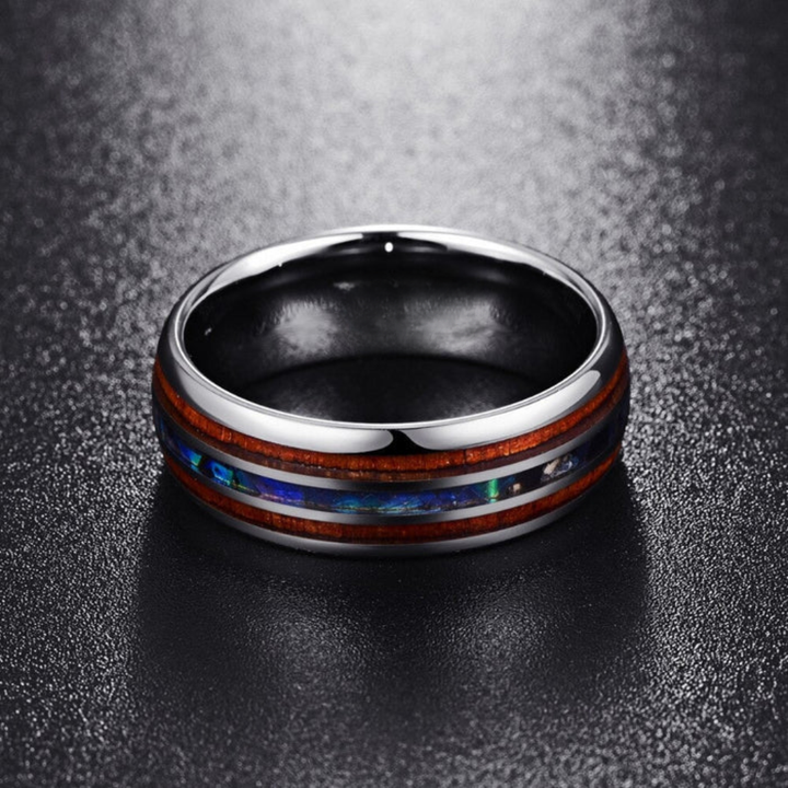 Southwestern Turquoise Inlay Heritage Ring
