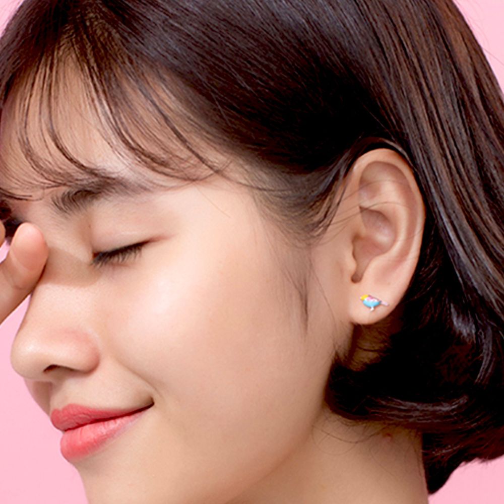 TINY BIRD EARRINGS (PAIR)