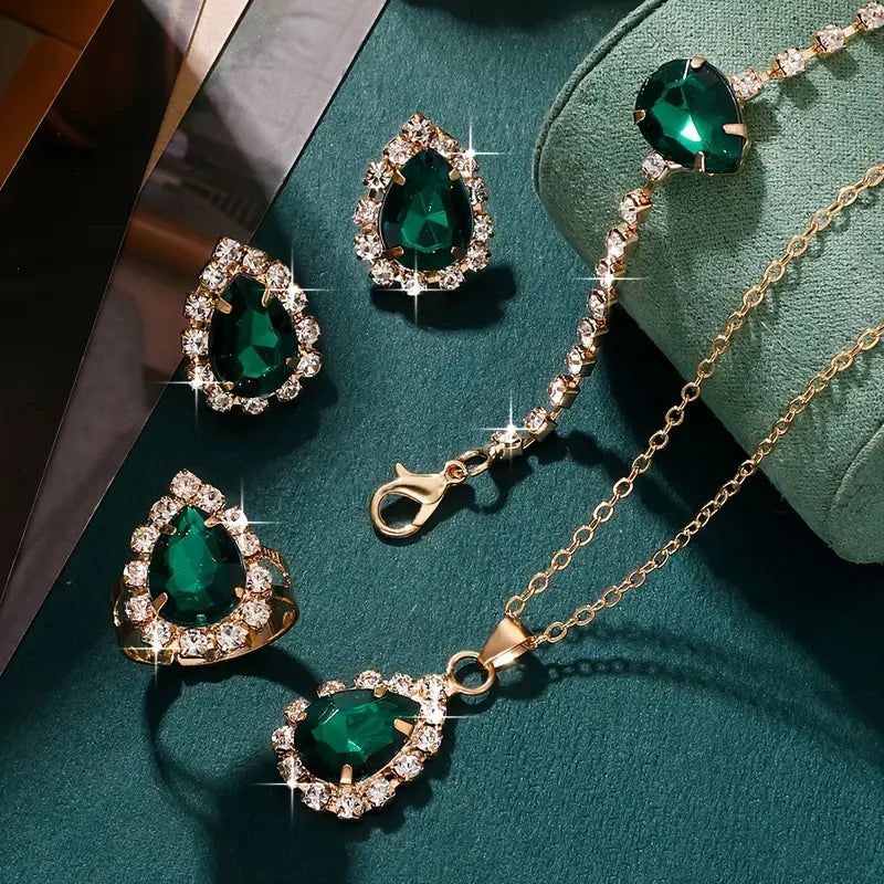 Bianca | Jewelry Set | Emerald