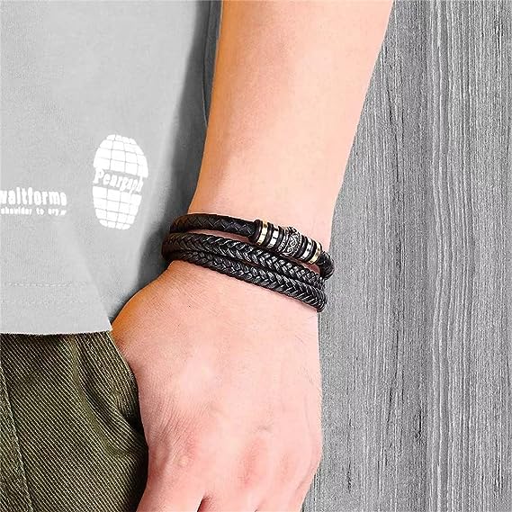To My Grandson- Never forget how much I love you Bracelet