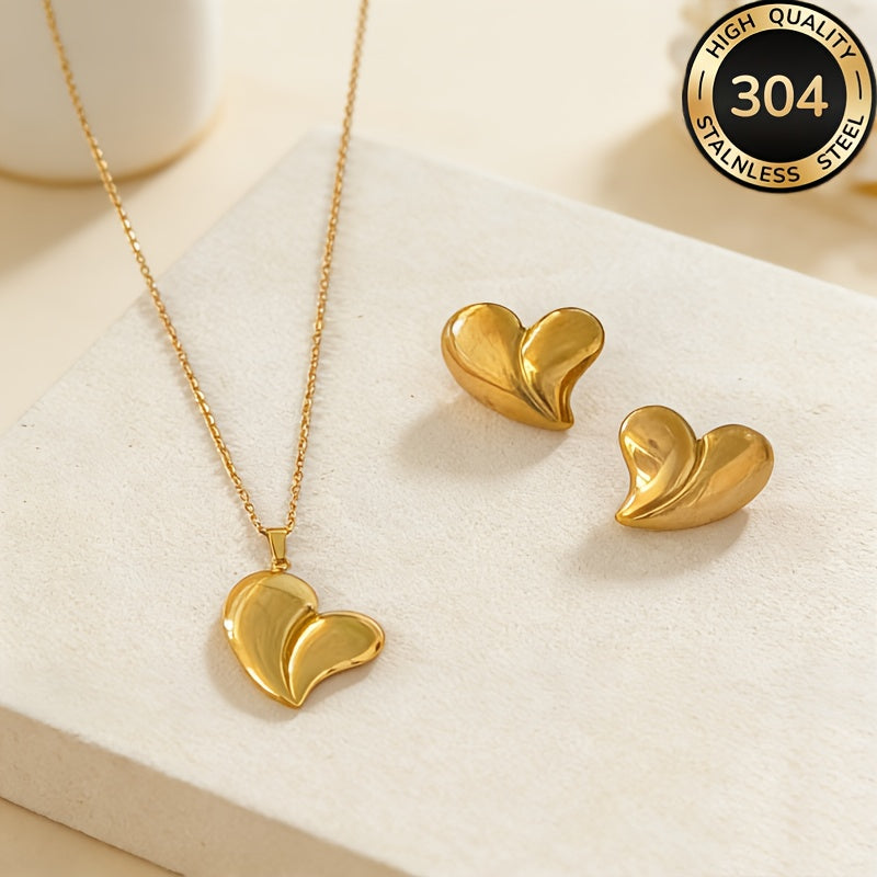 Timeless Grace Heart Jewelry Set