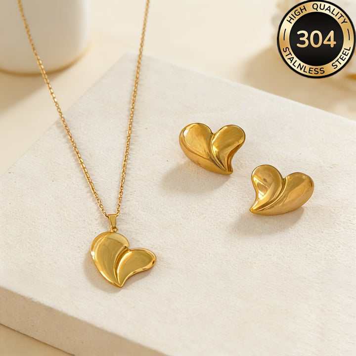 Timeless Grace Heart Jewelry Set