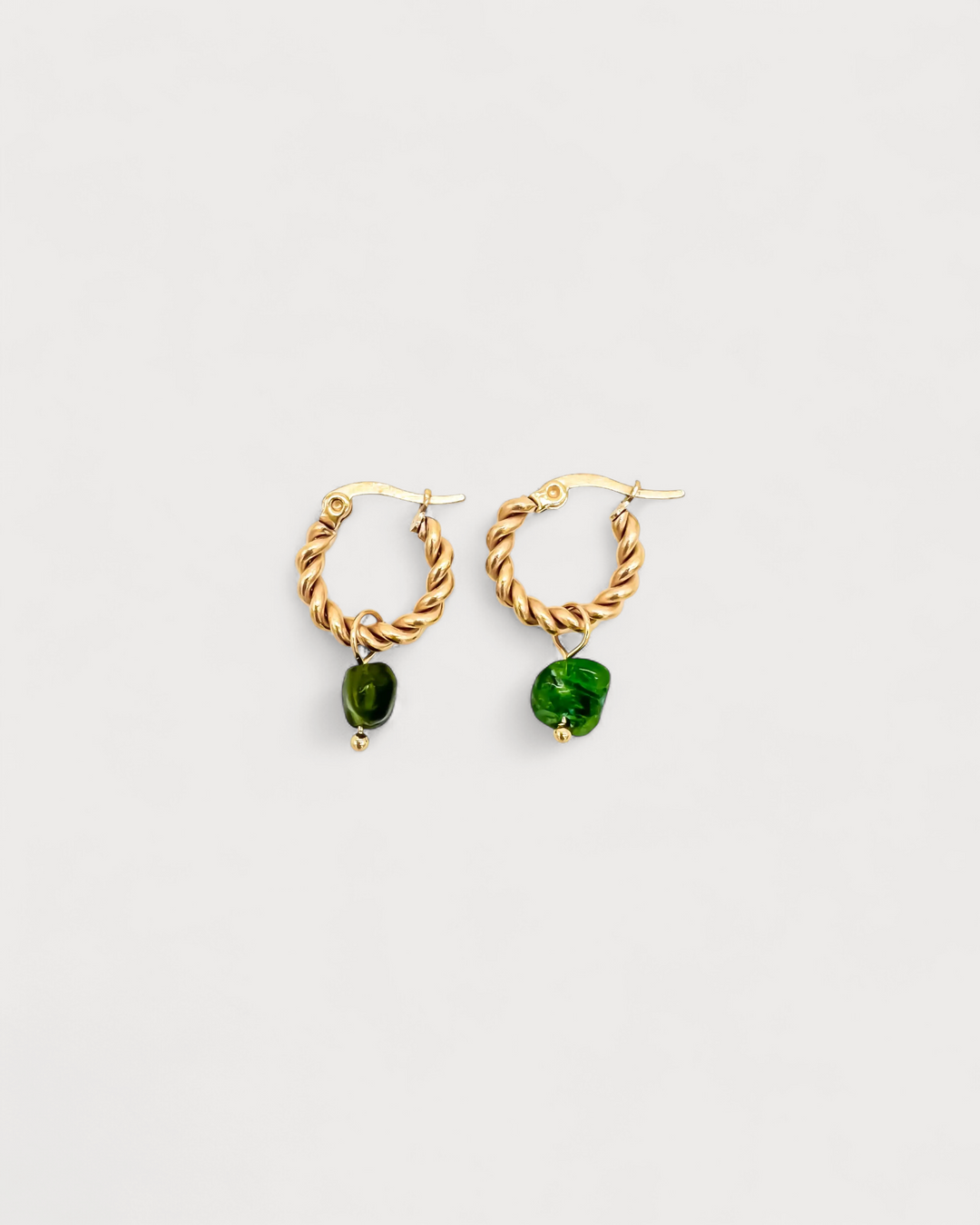 Louane - Earrings - Natural Stone - Stainless Steel